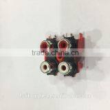 4holes RCA jack AV socket