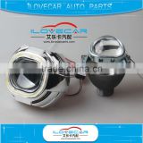 Universal auto square Q5 D2S projector lens with Q5 square shroud for HID xenon headlight