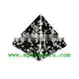 Snowflake Obsidian Pyramid : Wholesale Pyramids Khambhat Supplier thumbnail-1