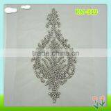 2015 Newest Sew on Tulle Patch With Rhinestone for Bridal Dress thumbnail-1
