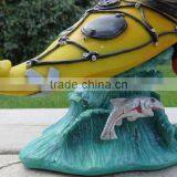 Kayak River Rafting Collectible 12 Inch Poly-resin Figurine by Warren Stratford thumbnail-5
