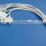 10 in 1 Usb Charger Cable for Mobile Phone Mp3 Mp4(white Round Wire)