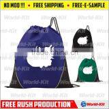 Superhero Sport Gym Birthday Party Favor Recycable Shopping Custom Drawstring Bag thumbnail-1