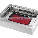 Smokeless and Non Stick Kamado Ceramic Bbq Grill Florabest With Infrared Burners and Aluminum Cooking Ware thumbnail-3
