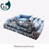 Luxury Pet Bed Unpick and Wash Jacquard Denim thumbnail-3