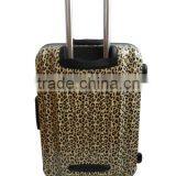 2015 ABS PC Leopard Print Zhejiang Factury Cheap Design Hardcase Luggage Sets, Hot Sell Fashionable PC Trolley Case thumbnail-1