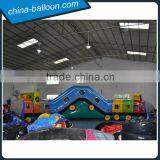 Outdoor Commercial Big Train Inflatable Obstacle Courses / Giant Inflatable Train Bouncer thumbnail-2