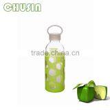 Promotional Glass Water Bottle With Handle and Straw and Customizable Logo Wholesale thumbnail-2