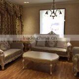 Modern France Wooden Fabric Sofa Set Living Room Design thumbnail-1
