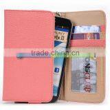 VIGO Woman Clutch Wallet With Wristlet Litchi Grain For 5.7" Smartphone