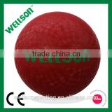 Red rubber 6'' playground ball