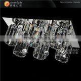Clear Crystal Ceiling Round and Square Lamp Chrome Finshed Chandelier Ceiling Lamp for Bedroom OM88173