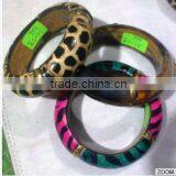 SIXTH SENSE Lather Inlay Bangles thumbnail-4