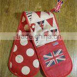 100%cotton Kitchen Printed Double Oven Glove