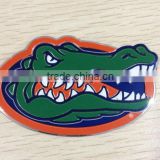 window crocodile shaped metal plate sticker