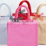 Jute/Burlap/Yute/Hessian Ribbon Gift Bag thumbnail-1