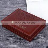 Chinese Factories Wholesale Custom Luxurious Leather Jewelry Box, Deep Red Beautiful Gift Box