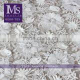 3D Effect Embroidery White Cotton Lace Dress Making Lace Fabric on Wholesale