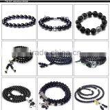DIY Jewelry Accessories Necklace Bracelet Beads 4mm 6mm 8mm 10mm 12mm 14mm 16mm Wholesale Cheap Black Natural Agate Bead thumbnail-4