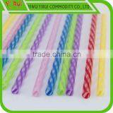 Plastic pp Transparent Stripes Drinking Straws thumbnail-3