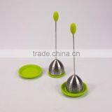 Food Grade Silicone Steel Tea Mug Glass Strainer Teaspoon Infuser Diffuser thumbnail-2