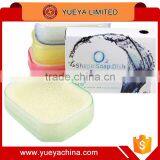 Coloured O2 Shaped Multi Function Soap Dish With Sponge thumbnail-4
