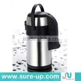 Elephant nose shape stainless steel thermo air pump pot flask