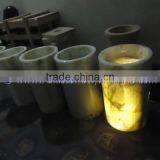 The Most Beatifull ACKLIT ONYX PEDESTALS SINKS thumbnail-4