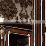 Luxury American Style Wine Cabinet, Royal Wood and Glass Showcase, Nice Hand Carving Display Cabinet (BF01-ML055) thumbnail-3