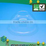 PLA Cold Drinking Cup Dome Lid of Polylactide Raw Material Biodegradable Compost Eco-friendly Bio-based Resin From Plant thumbnail-1