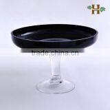 Black Glass Cake Stand, Candy Buffet, Serving Dish thumbnail-1