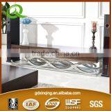 E359 Stainless Steel Marble Modern Tv Stand thumbnail-1