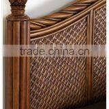 Home Modern Rattan Wicker King Size Bed ,Bedroom Furniture thumbnail-3