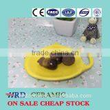Made in China Stocked Dinnerware Yellow Ceramic Dish thumbnail-1