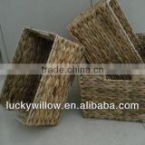 set 3 wholesale seagrass storage basket