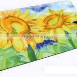 Sunflower Printed Personalized Velvet Door Mat thumbnail-2