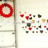 2017 Hot New Products Website China Supplier Wedding Promotional Gift Felt Fabirc Charm Handmade Fabric Hearts Pendent thumbnail-1