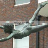 Outdoor Garden Decoration Metal Craft Bronze Dolphin Outdoor Statues thumbnail-3