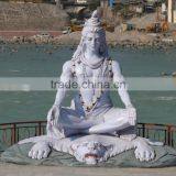 Large Outdoor Sculptures Stone Carving Marble Statue of Shiva thumbnail-1