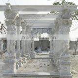Hot Sale Marble Gazebo for Garden Decoration VGB--001 thumbnail-3