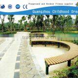 (HD-19302)Beautiful Halfmoon Park Bench Parts Winter Garden Furniture Set thumbnail-1