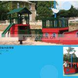 Wooden Train Set CE, GS Certificated Outdoor Playground Kids Play SET Muiti Play Set thumbnail-1