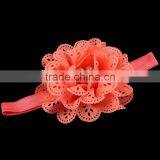 Handmade Fabric Flower Headband With Pearl Center for Kids Hair Accessories thumbnail-4