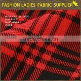 Textile Red Plaid Digital Printed Fabric Chambray Rayon Fabric Textile thumbnail-3