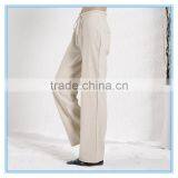 New Fashion Office Lady Wide Leg Pants Linen Casual Elephant Long Palazzo Pants thumbnail-5