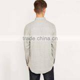 Wholesale 2016 New Style Casual Long Sleeve Linen Slim Fit Shirts for Men thumbnail-2