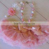 New Baby Girl Tutu Skirt Chiffon Lace Princess Latin Dance Party Pettiskirt Ruffles Kids Bow Silk Ballet thumbnail-1