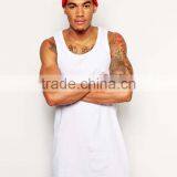 Loose Fit White Blank Men Gym Tank Tops thumbnail-1