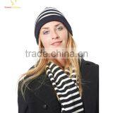 Hot Sale Ladies Winter Knit Cashmere Beanie Hats thumbnail-6