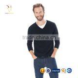 Latest New Design V Neck Cashmere Jumpers Mens Cashmere Sweater thumbnail-1
